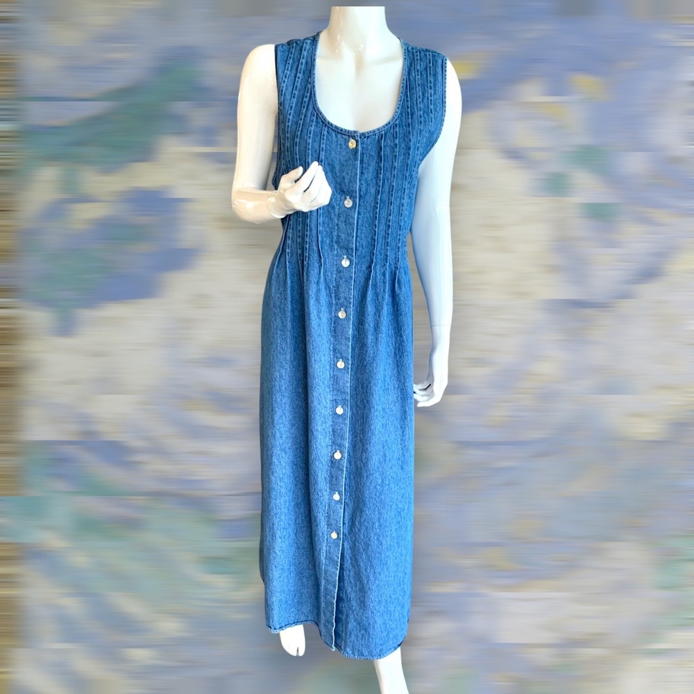 Studio Ease Clothing Company Cotton Denim Maxi Dress